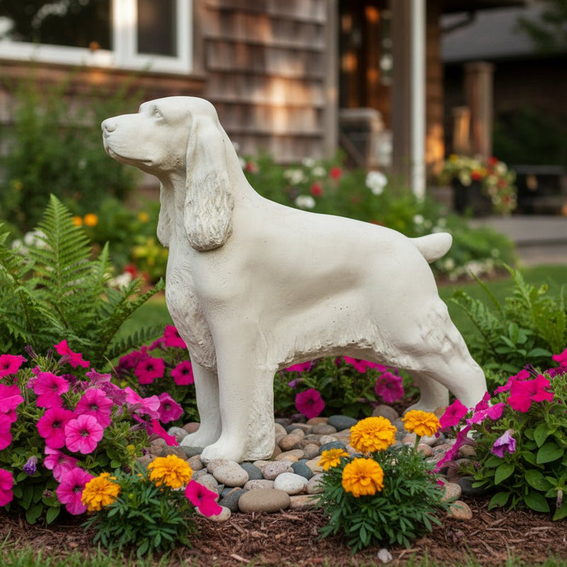Springer Spaniel Dog Garden Statue (15-Inch)