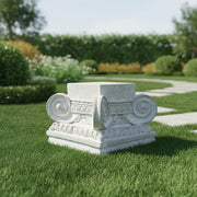 Square Composite Base Outdoor Statue (8 - Inch) Side Angle