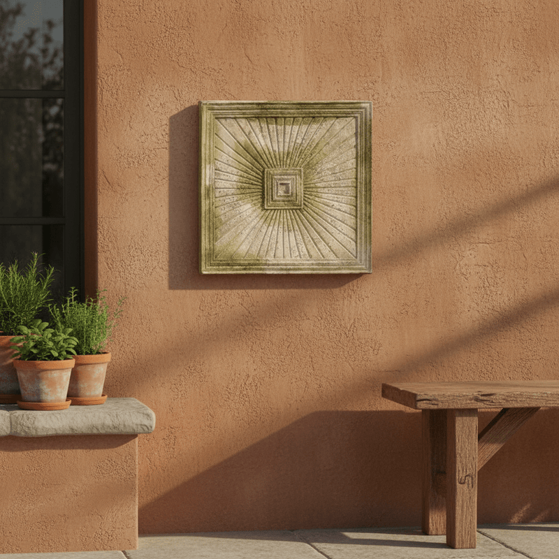 Square Frame Garden Plaque (25.0 - Inch) Side Angle