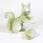 Squirrel Garden Statue (12.5 - Inch) Side View