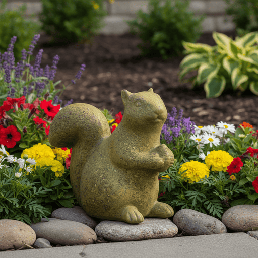 Squirrel Garden Statue (7-Inch)