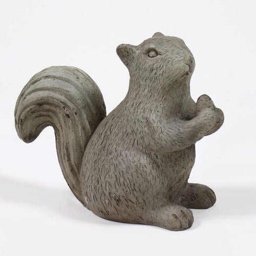 Squirrel Garden Statue (7.5 - Inch) Side View