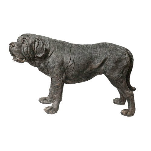 St Bernard Dog Garden Statue (31 - Inch) Side View