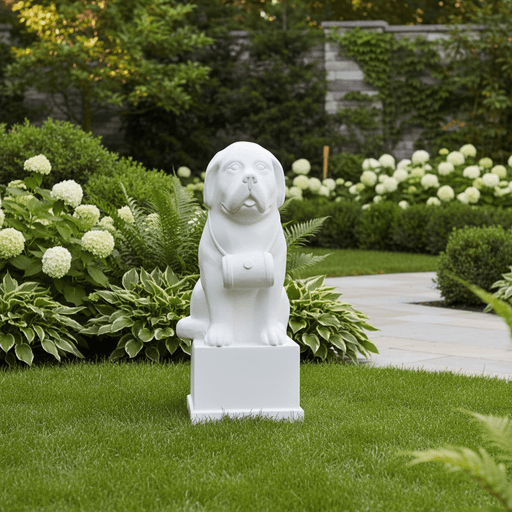 St Bernard Dog Garden Statue (41-Inch)
