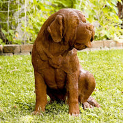 St Bernard Dog Statue (24 - Inch) Side Angle View