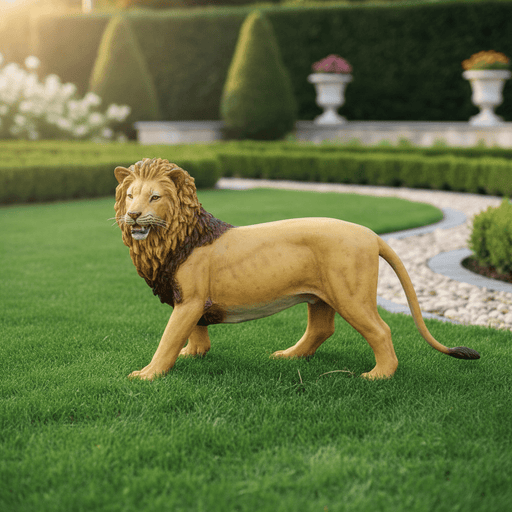 Stalking Lion Garden Statue (45-Inch)