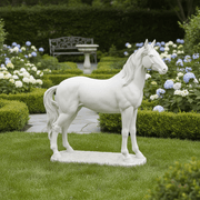 Stallion Horse Garden Statue (47 - Inch) Side Angle