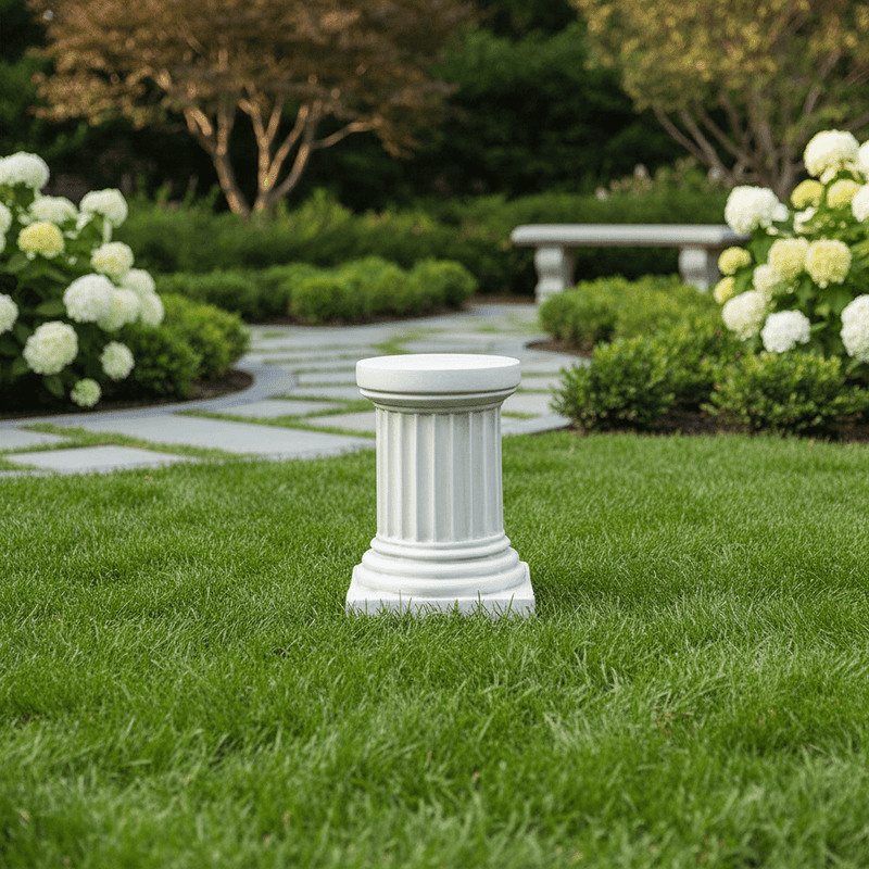 Standard Column Outdoor Statue (18 - Inch) Side Angle