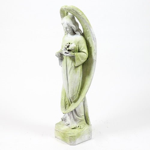 Standing Angel Outdoor Statue (34 - Inch) Other Angle