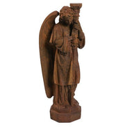 Standing Angel With Candlestick Outdoor Statue (27 - Inch)