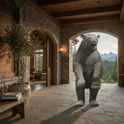 Standing Ferocious Bear Garden Statue (61-Inch)
