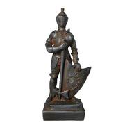 Standing Knight In Armor Statue (13 - Inch) Side View