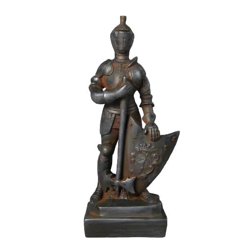 Standing Knight In Armor Statue (13 - Inch) Side View