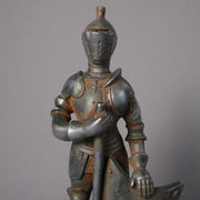 Standing Knight In Armor Statue (13 - Inch) Side Angle