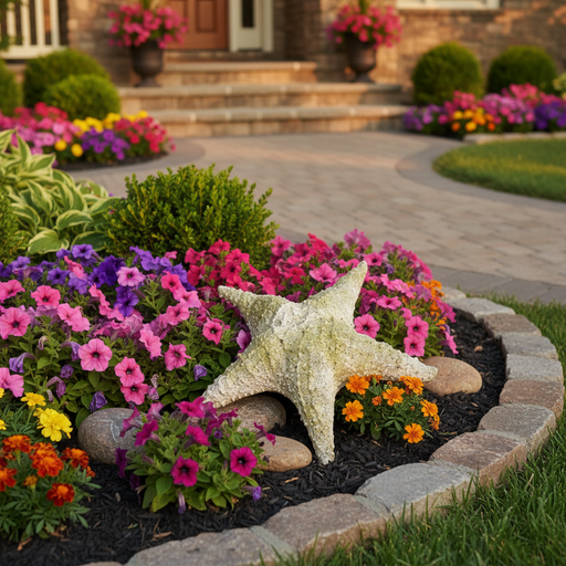 Starfish Garden Statue (11 - Inch)