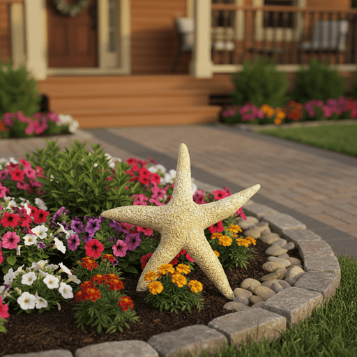 Starfish Garden Statue (30 - Inch) Side Angle