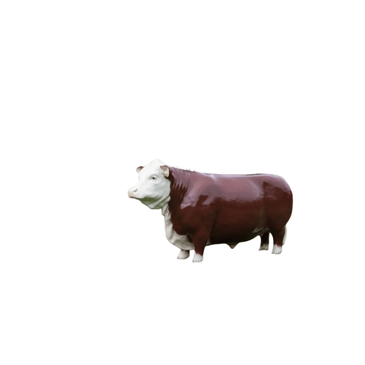Steer Garden Statue (49 - Inch) Side View