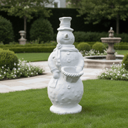 Stone Cold Snowman Statue Bf (37 - Inch) Side Angle