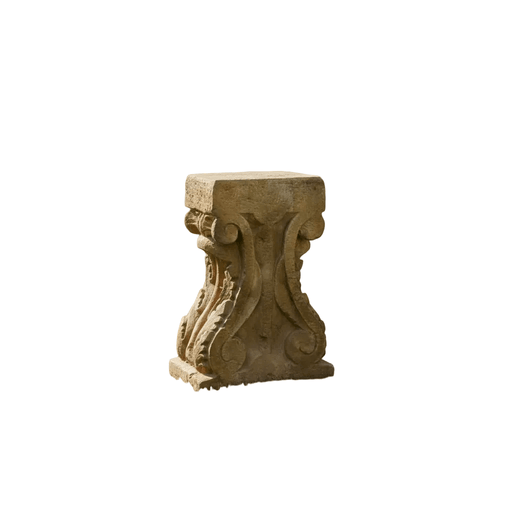 Stone Table Base Outdoor Statue (29 - Inch) Side View