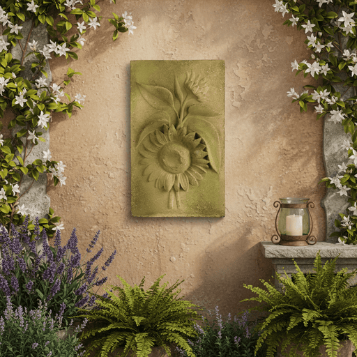 Sunflower Garden Plaque (11.0 - Inch) Side Angle