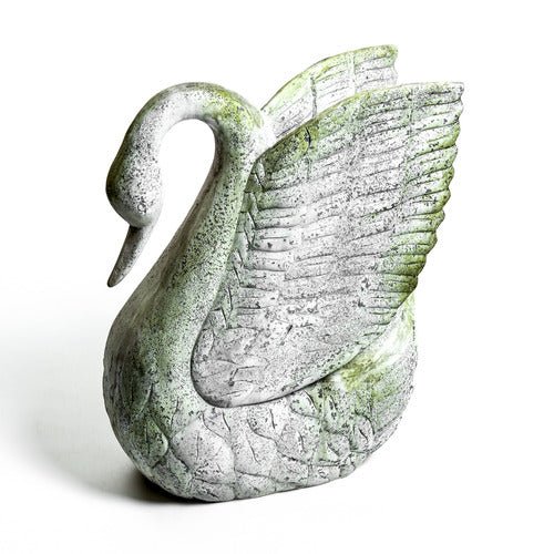 Swan Garden Statue (29 - Inch) Side View