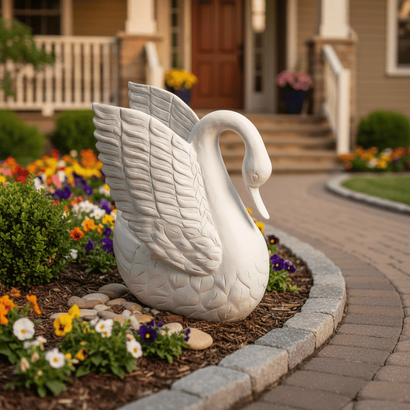 Swan Garden Statue (29-Inch)