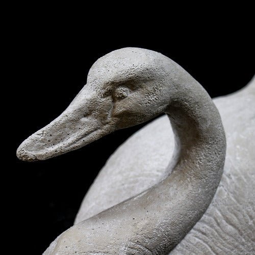 Swan Garden Statue (9 - Inch) Different Angle