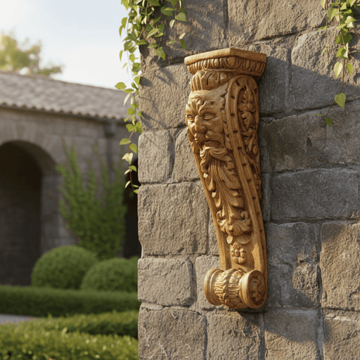 Swiss Wall Detail Outdoor Bracket (13 - Inch) Side Angle
