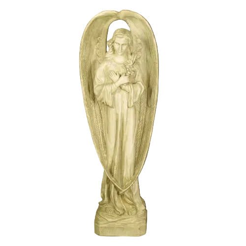 Sympathy Winged Angel Garden Statue (27-Inch)