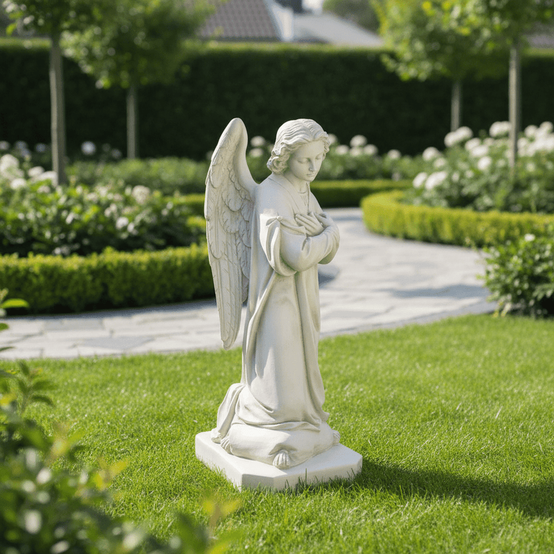 Sympathy Winged Angel Outdoor Statue (39 - Inch)