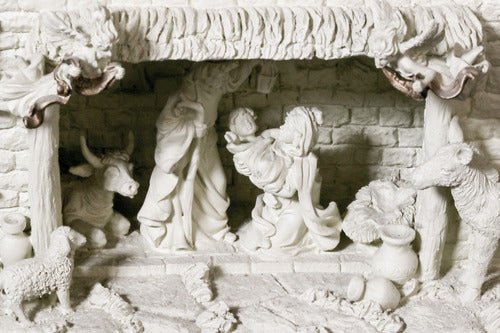 Tabletop Nativity Scene Statue (9 - Inch) Side View