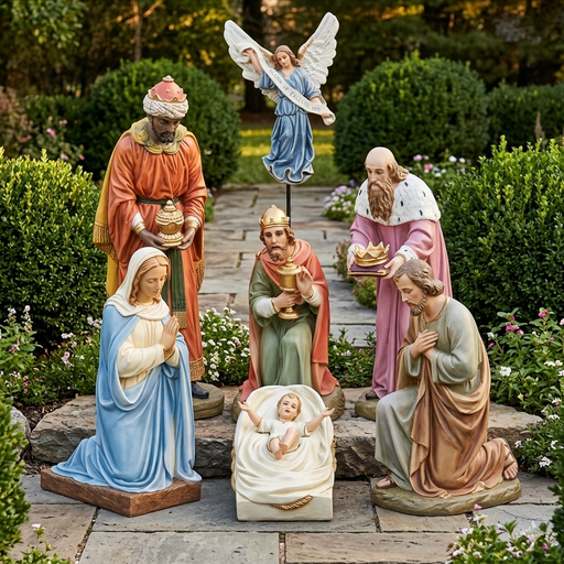 The birth of the baby Jesus (Full Color) Small Side View