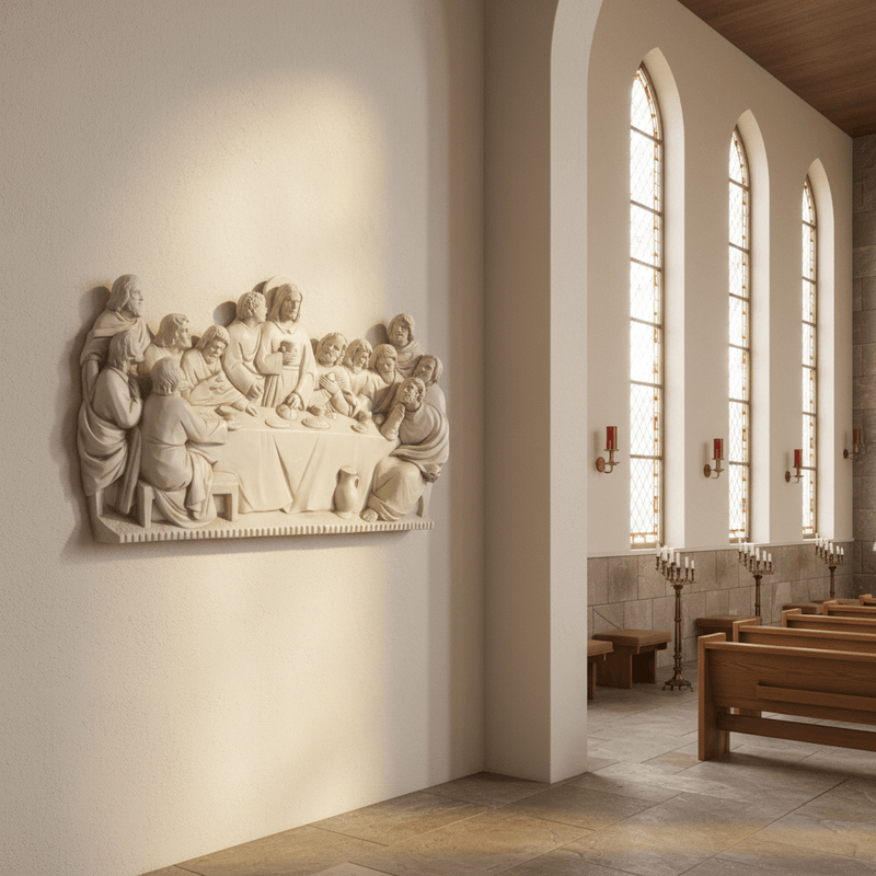 The Last Supper Religious Statue (15-Inch)