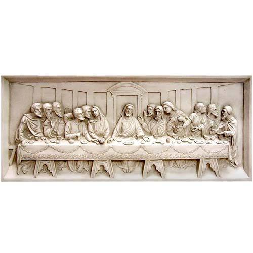 The Last Supper Religious Wall Statue (25 - Inch)