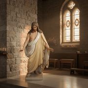 Thorwaldsens Christ Statue (60 - Inch) Side Angle