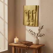Three Eye Garden Plaque (16.0 - Inch) (16.0 - Inch) Side Angle