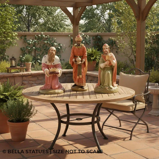 Three Kings Religious Statue (25 - Inch) Side Angle