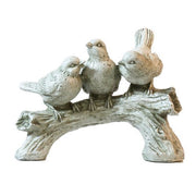 Three Singing Birds Garden Statue (6 - Inch) Side View