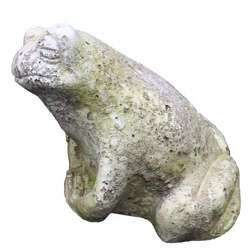 Toad Garden Statue (6 - Inch) Side View