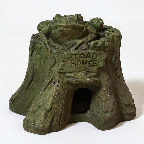Toad Garden Statue (7 - Inch) Side View