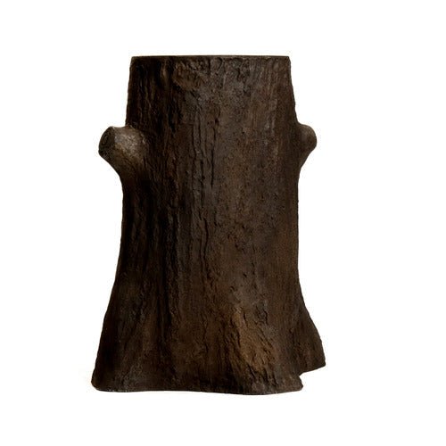 Tree Trunk Pedestal Statue (30 - Inch) Side View