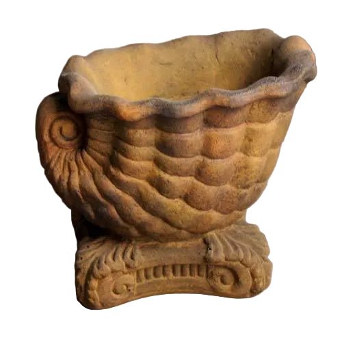 Triton Planter Small Garden Statue (10 - Inch) Side View