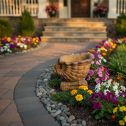Triton Planter Small Garden Statue (10 - Inch) Side Angle