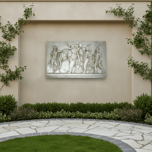 Triumphal Entry Into Babylon Garden Statue (24 - Inch) Side Angle