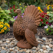Turkey Bird Garden Statue (18 - Inch) Side Angle