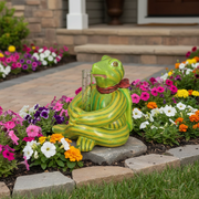 Turtle Garden Statue (9 - Inch) Side Angle