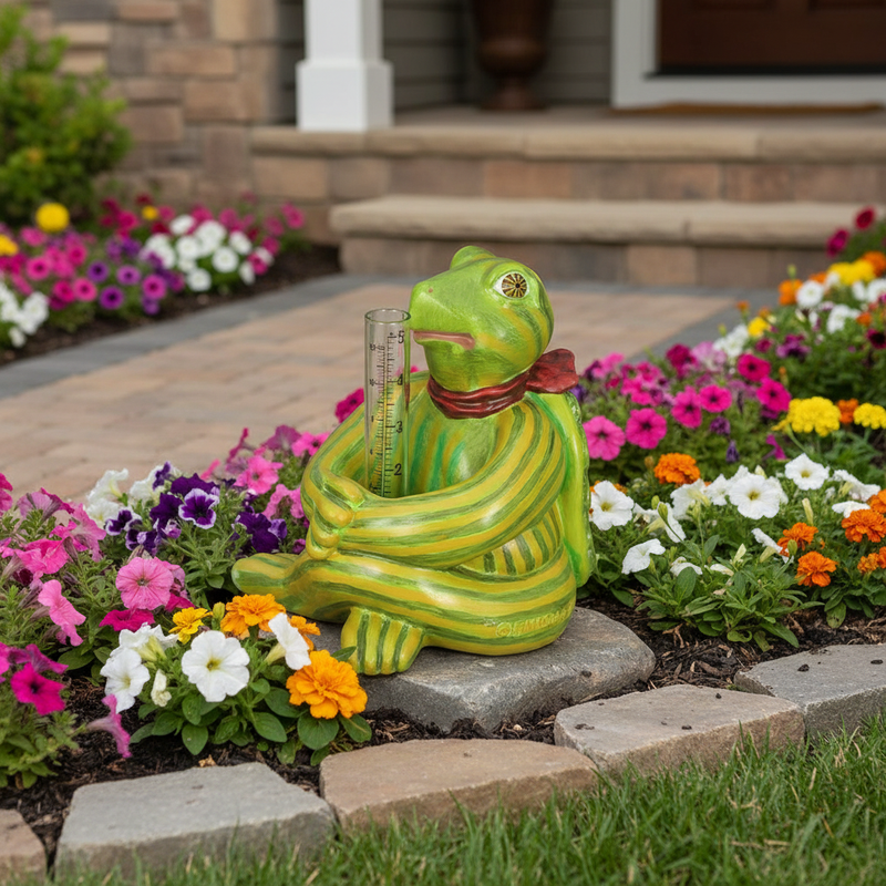 Turtle Garden Statue (9 - Inch) Side Angle