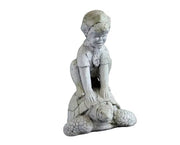 Turtle Rider Garden Statue (14 - Inch)