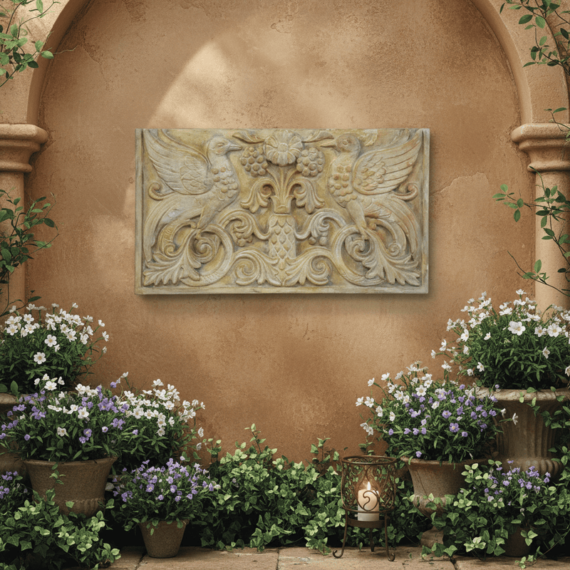 Two Bird Plaque (22.0 - Inch) Side Angle