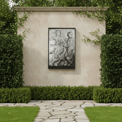 Two Men In Cavalcade Slab Iii Statue (49-Inch)